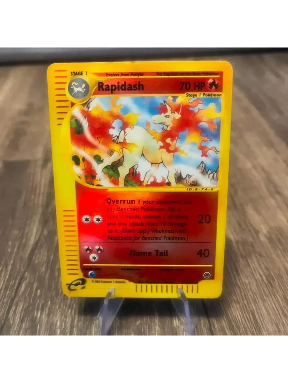 Rapidash Expedition Reverse Holo - Stage 1 Fire 2002 e-Reader